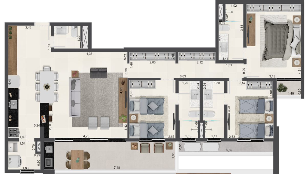 Cópia de Apartamentos-de-3-suítes-com-122m²-Finais 03, 04, 05 e 06 -Torre A-Aruna-Ubatuba(2)